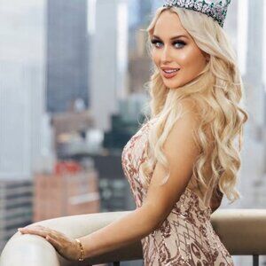 Ava Presley rose gold & nude prom & pageant dress - Size 2